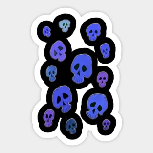 Spooky Skull 5 Sticker